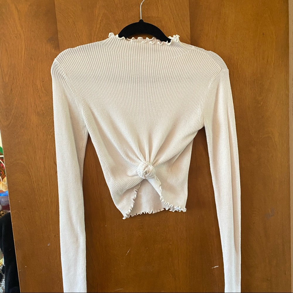 Brandy Melville White Mock Neck